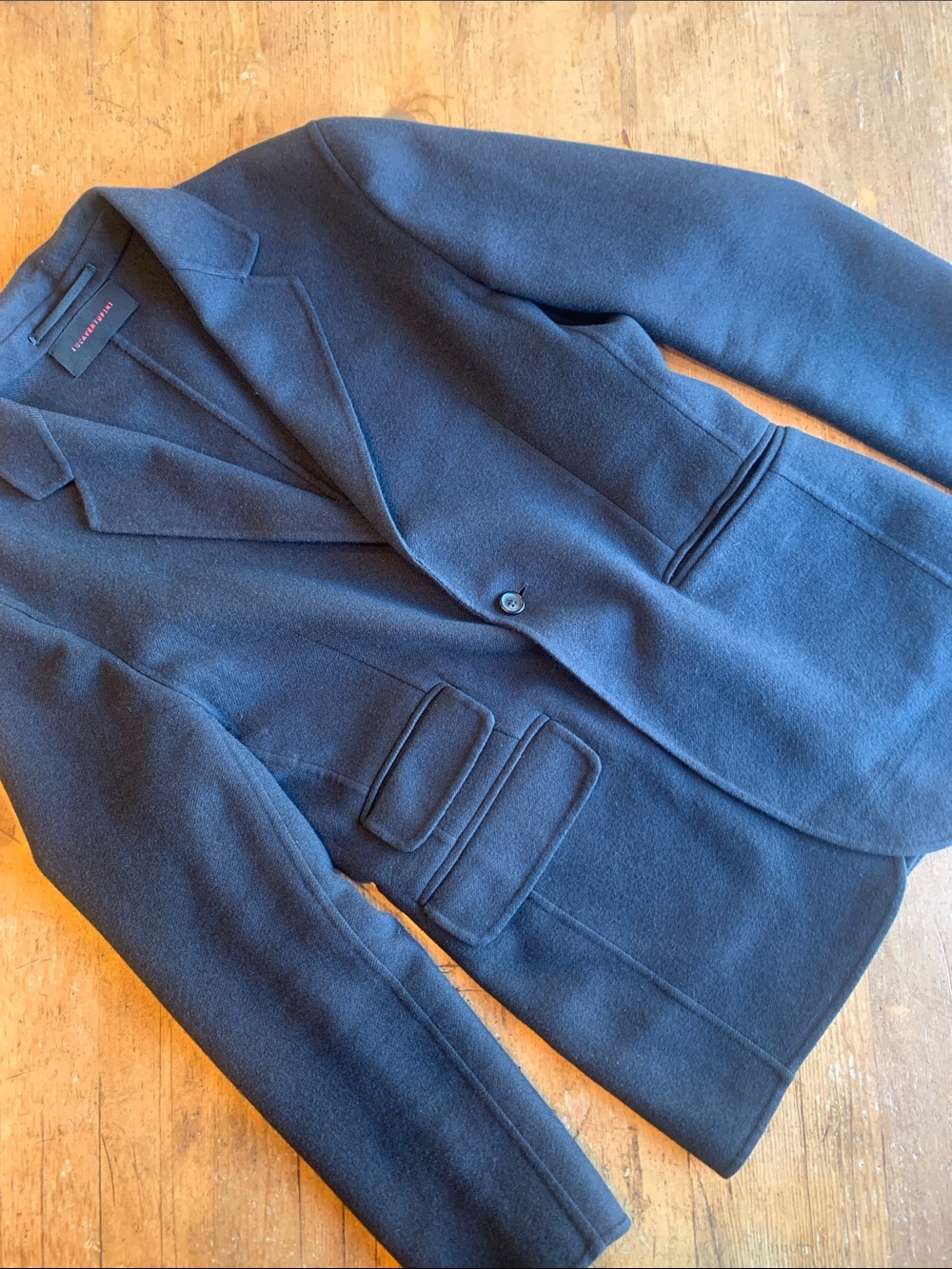 Lacaventurini 100% Wool Single-Button Blazer
